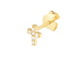 1/8tcw Diamond Cross Stud Earrings