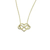 Infinity Open Heart Pendant Necklace