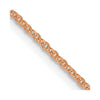 14K Rose Gold 1.1mm Flat Cable Chain
