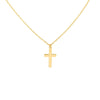 Duo Double Mini Cross Adjustable Necklace