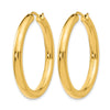 Sterling Silver Gold-plated 3.5mm Tube Earrings