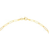 Bezel Diamond Ring Paper Clip Necklace