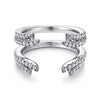 14K White Gold Diamond Ring Enhancer