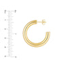 5mm x 30mm Tube Hoop Earrings