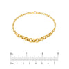 Hollow Graduated Round Link Bracelet