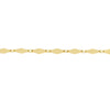 Diamond-Shaped Flat Link Chain
