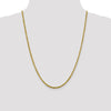 10K 3mm Diamond-Cut Lightweight Rope Chain