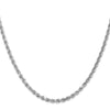 14K White Gold 3mm Diamond-cut Rope Chain