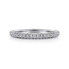 14K White Gold Diamond Wedding Band