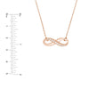 Half-CZ Infinity Adjustable Necklace