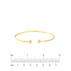 Cuff Bangle with Round Ends