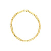 Polished and Diamond-Cut Bar Bracelet