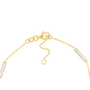 White Enamel Alternating Bar Bracelet