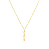 5mm Vertical Block Numeral Necklace