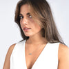 Two Tone Interlocking Circle Necklace