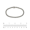 Sterling Silver 4.40mm Foxtail Chain Bracelet