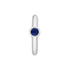 Sapphire Bezel Mini Hoops