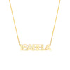 7mm Block Font Nameplate Necklace