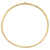 14K 4mm Domed Omega Necklace