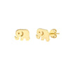 Elephant Stud Earrings on Post Back
