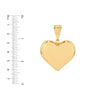 Large Puffed Heart Pendant