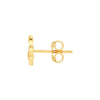 Leaf Branch Stud Earrings