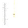 Virgin Mary and Cross Rosary Necklace