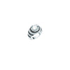 Silver Black/White Stripe Ring