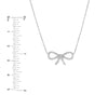 CZ Bow Adjustable Necklace