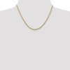 10K 2.75mm Diamond-Cut Rope Chain