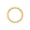 0.37ct Round Emerald Straight Band Ring