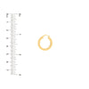 20mm Round Square Tube Hoop Earrings