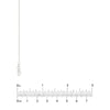Sterling Silver Staple Bar Station Long Necklace