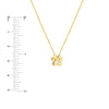 3pt Diamond Paw Pendant Necklace