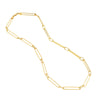 Alternating Length Long Link Chain Necklace