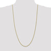 10K 2.5mm Diamond-Cut Rope Chain