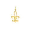 Fleur-de-Lis Pendant with 1pt Diamond