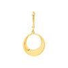 Puffy Tapered Circle Drop Earrings