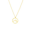 Wave In Circle Necklace
