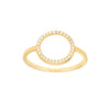 Open Diamond Circle Ring
