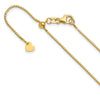 14K Adjustable .9mm Box Chain