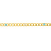 Diamond &amp; Turquoise Enamel Curb Chain Bracelet