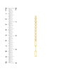 50/50 Rolo + Paper Clip Long Drop Earrings