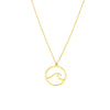 Wave In Circle Necklace