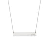I Love You Bar Necklace in Plated Sterling Silver