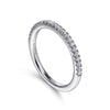 14K White Gold Diamond Wedding Band