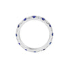 Sapphire &amp; Diamond Eternity Band (1-1/2tcw)