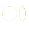60mm Flat Wire Endless Hoop Earrings