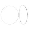 60mm Flat Wire Endless Hoop Earrings