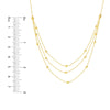 Bib Necklace with Diamond-Cut Beads